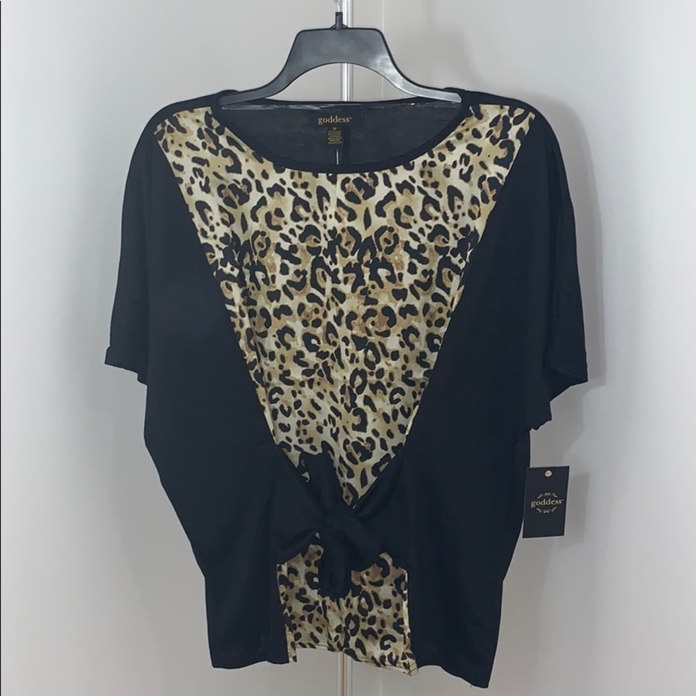 LAST ONE AVAILABLE- New Womens Plus Size Leopard Cheetah Tunic Top Size 1X